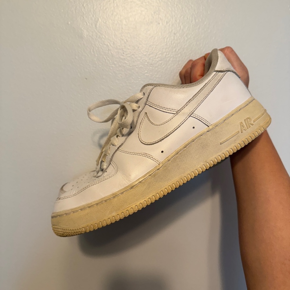 White Nike Air Force One Sneakers